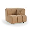 Wave couch: element right high arm, corduroy rib, brown - Image 2
