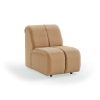 Wave couch: element middle small, corduroy rib, brown - Image 2