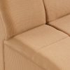 Wave couch: element middle small, corduroy rib, brown - Image 3