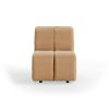 Wave couch: element middle small, corduroy rib, brown