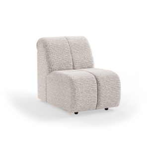 Alternative view of Wave couch: element middle small, sneak light grey