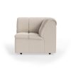 Wave couch: element corner, cosy, beige