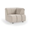 Wave couch: element right high arm, cosy, beige - Image 2