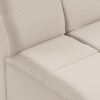 Wave couch: element middle small, cosy, beige - Image 3