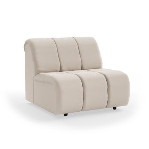 Alternative view of Wave couch: element middle, cosy, beige