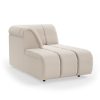 Wave couch: element left divan, cosy, beige - Image 2