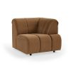 Wave couch: element right high arm, corduroy velvet aged gol - Image 2