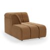Wave couch: element left divan, corduroy velvet, aged gold - Image 2