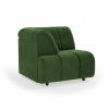 Wave couch: element left high arm, royal velvet green - Image 2