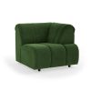 Wave couch: element right high arm, royal velvet green - Image 2