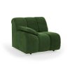 Wave couch: element left low arm, royal velvet green - Image 2