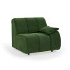Wave couch: element right low arm, royal velvet green - Image 2