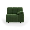 Wave couch: element right low arm, royal velvet green