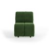 Wave couch: element middle small, royal velvet green