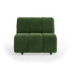 Wave couch: element middle, royal velvet green
