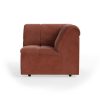 Wave couch: element corner, royal velvet magnolia