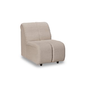 Alternative view of Wave couch: element middle small, boucle taupe