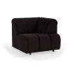 Wave couch: element right high arm, royal velvet espresso - Image 2