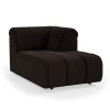 Wave couch: element right divan, royal velvet espresso - Image 2