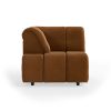 Wave couch: element left high arm, royal velvet caramel