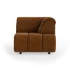 Wave couch: element right high arm, royal velvet caramel