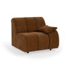 Wave couch: element right low arm, royal velvet caramel - Image 2
