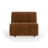 Wave couch: element middle, royal velvet caramel