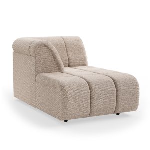 Alternative view of Wave couch: element left divan, sneak beige