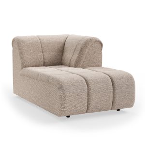 Alternative view of Wave couch: element right divan, sneak beige