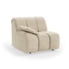 Wave couch: element left low arm, corduroy rib, hay - Image 2