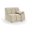 Wave couch: element right low arm, corduroy rib, hay - Image 2