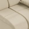 Wave couch: element right low arm, corduroy rib, hay - Image 3