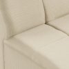 Wave couch: element middle small, corduroy rib, hay - Image 3