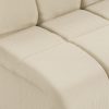 Wave couch: element middle, corduroy rib, hay - Image 3