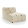Wave couch: element left divan, corduroy rib, hay - Image 2