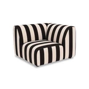 Alternative view of BRONCO outdoor couch: element left end, stracciatella