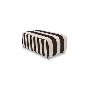 Alternative view of BRONCO outdoor couch: element hocker small, stracciatella
