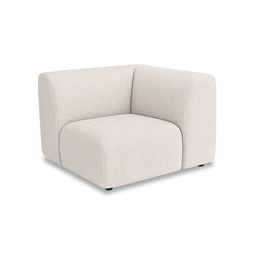 BRONCO outdoor couch: element right end, natural - Image 2