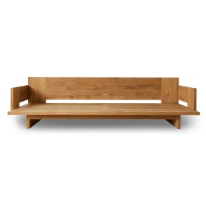 Alternative view of Outdoor sofa teak, chalkstripe