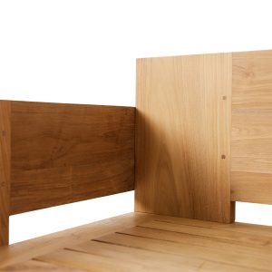 Outdoor sofa teak, chalkstripe - Image 3