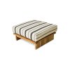 Outdoor hocker teak, chalkstripe - Image 3