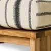 Outdoor hocker teak, chalkstripe - Image 4