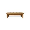 Outdoor hocker teak, chalkstripe - Image 5