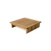 Outdoor hocker teak, stracciatella - Image 3