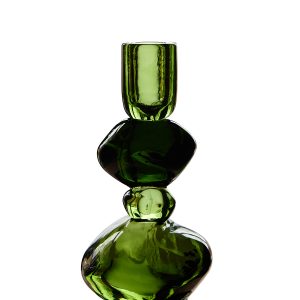 Alternative view of Nienke Sikkema for HKLIVING: candle holder medium, emerald