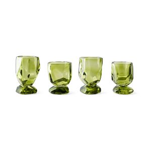 Nienke Sikkema for HKLIVING: glasses, emerald (set of 4)