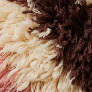 Fluffy striped cushion (55x55cm) - Image 3