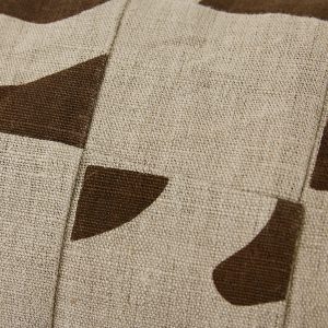 Natural patched cushion (70x30cm) - Image 3