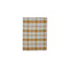 Vida check tea towel amber/blue (50x70cm) - Image 2