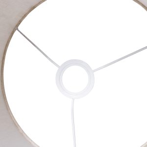 Cylinder lamp shade natural linen (30x30cm) - Image 3